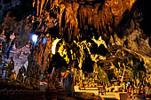 Inle Lake Myanmar. Pindaya, the famous Shwe Oo Min pagoda, a natural cave filled with thousands of gilded Buddha statues.